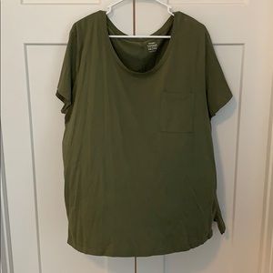 Olive Green Old Navy Boyfriend T-shirt